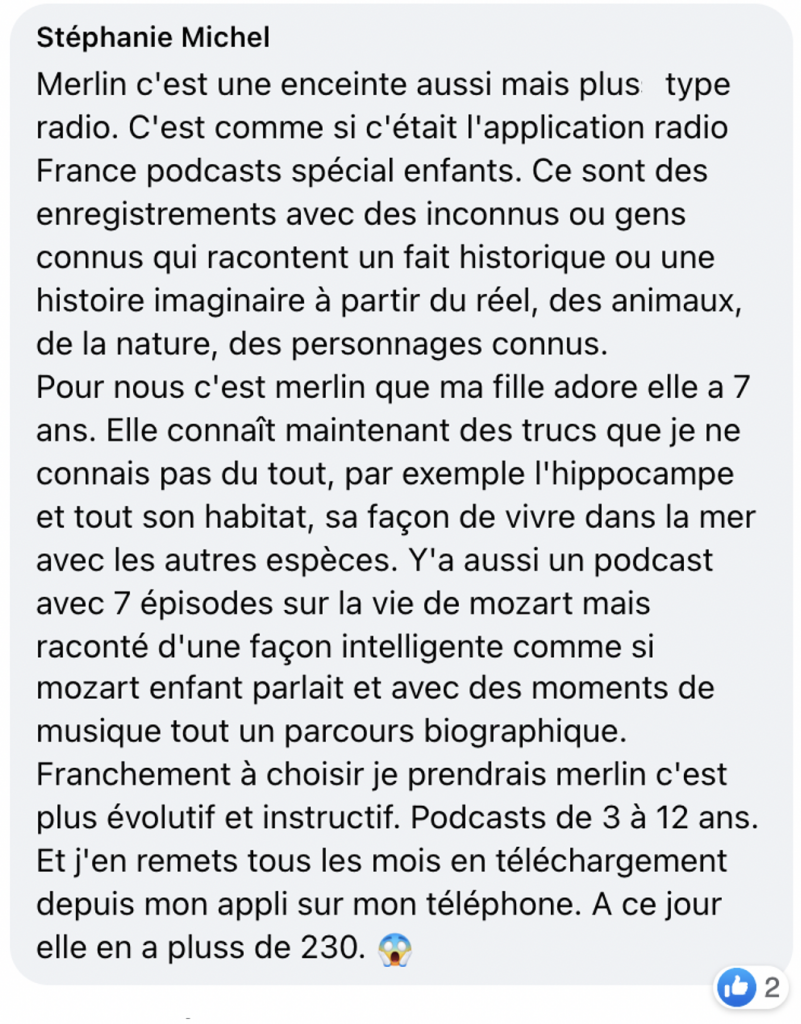 Test Merlin : l'enceinte conteuse d'histoires de Bayard et Radio France au  contenu enchanteur - Les Numériques