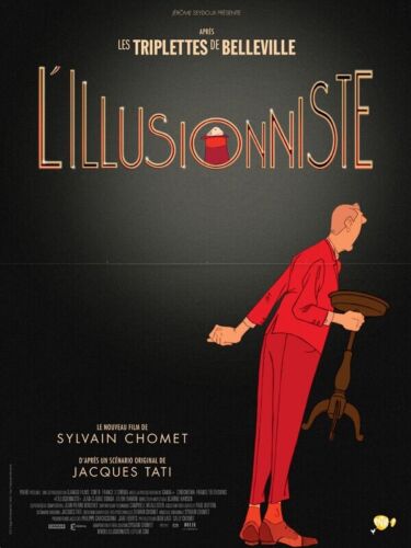 L'illusionniste inspiré de Jacques Tati film pour enfants (un des films de Sylvain Chomet)