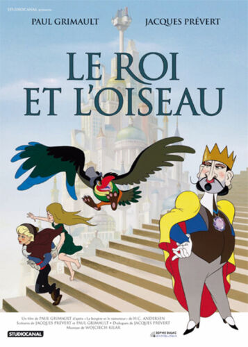 Le roi et l'oiseau de Grimault et Prévert oeuvre cinématographique pour enfant