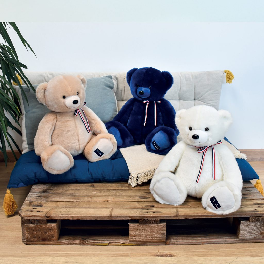 Mailou ours en peluche jouet enfant fabriqué en France