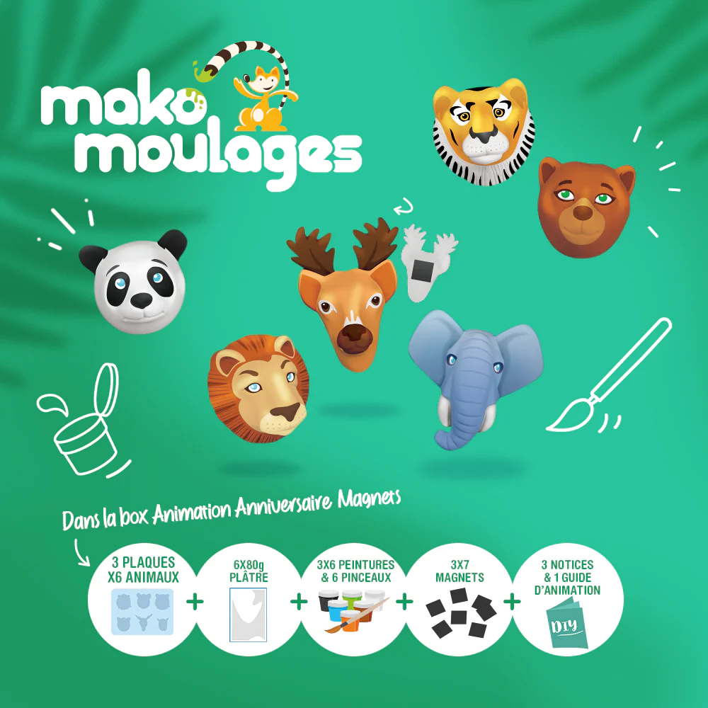 Mako moulages box animation anniversaire jouets et jeux écologiques