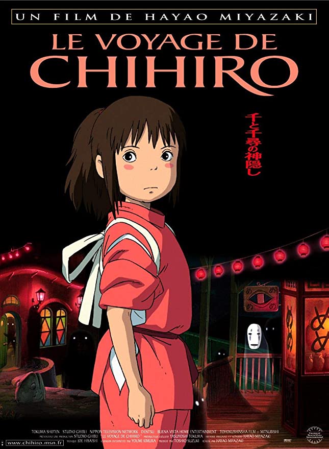 La voyage de Chihiro animé japonais parmi les films des studios Ghibli