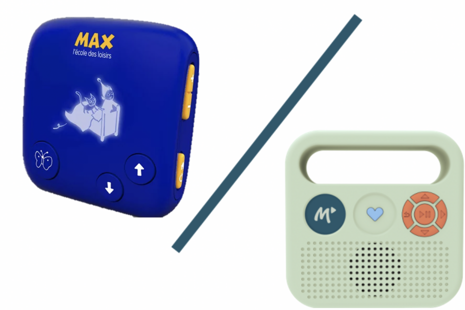 Enceinte Merlin ou Conteuse Max (Ecole des Loisirs), comment choisir ?