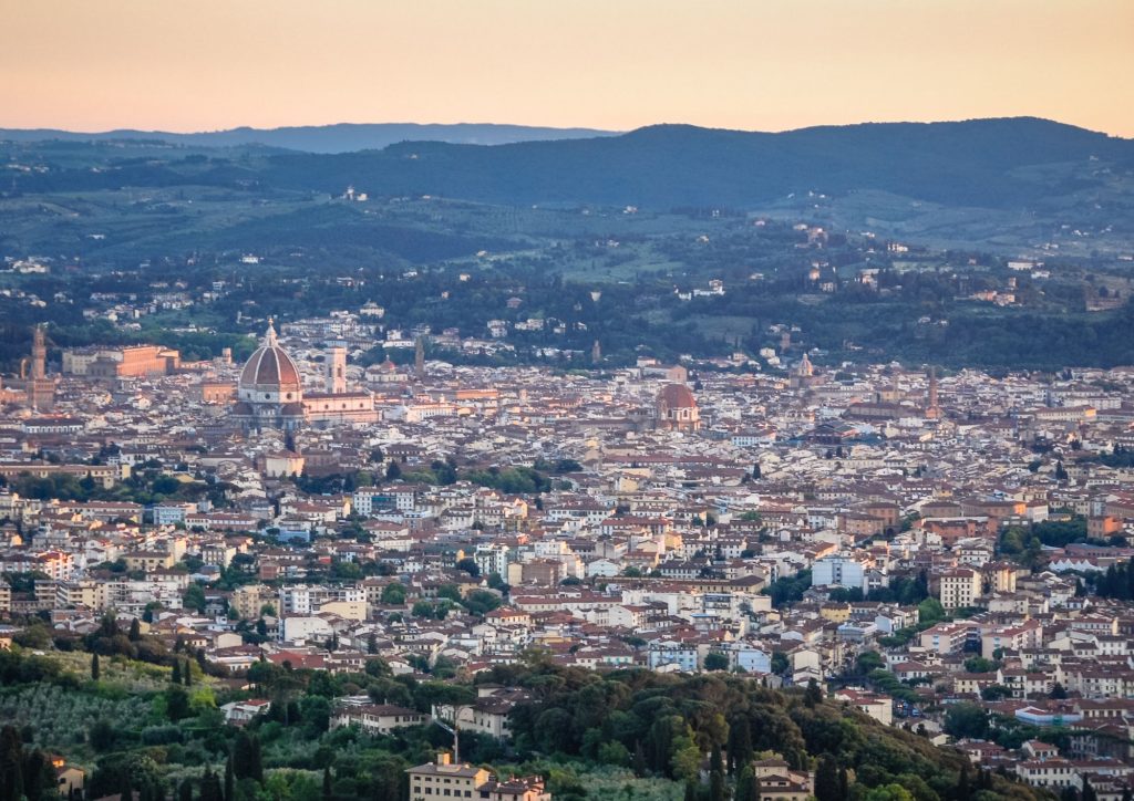 Vue sur Florence slow travel