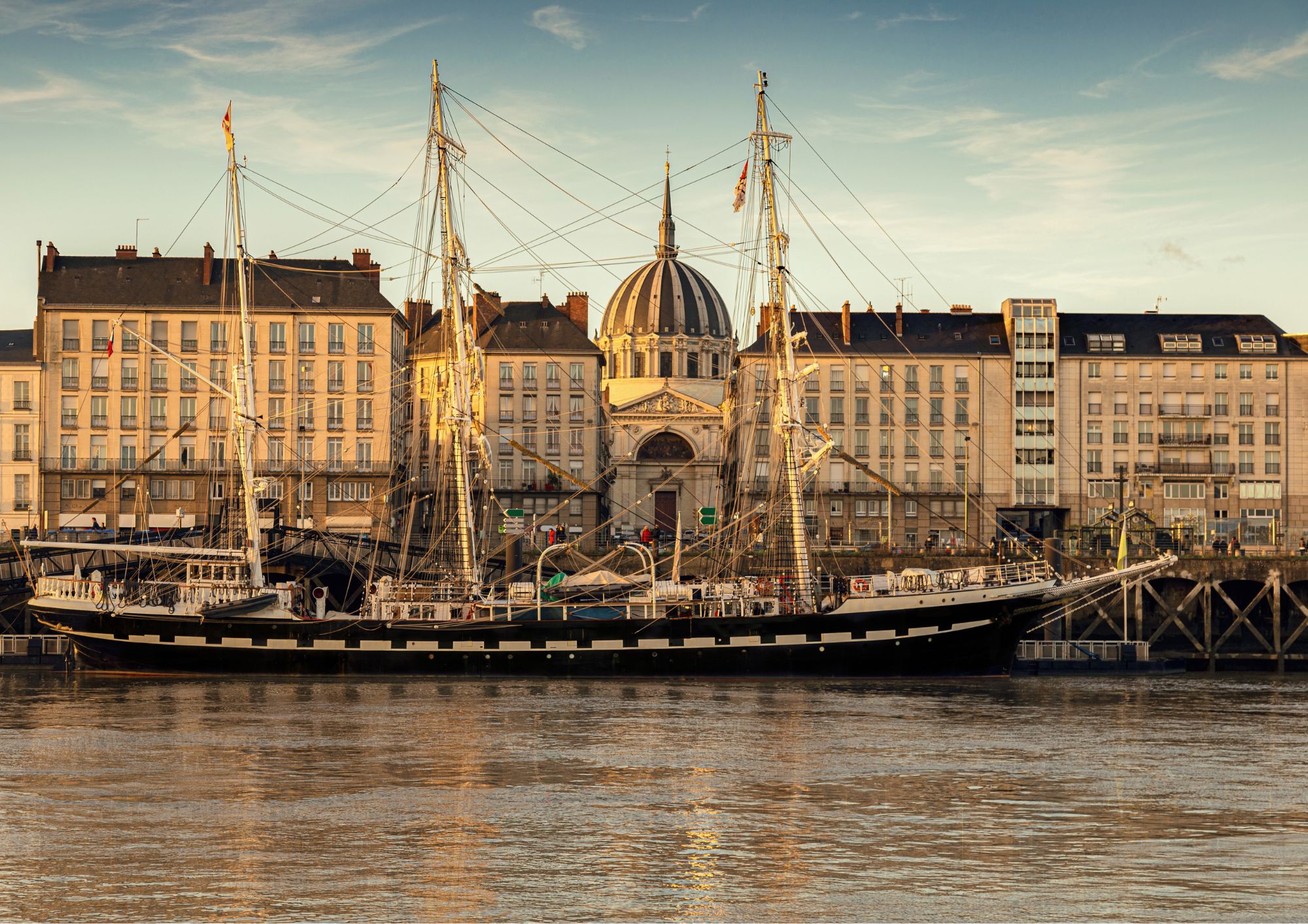 Belem à quai à Nantes