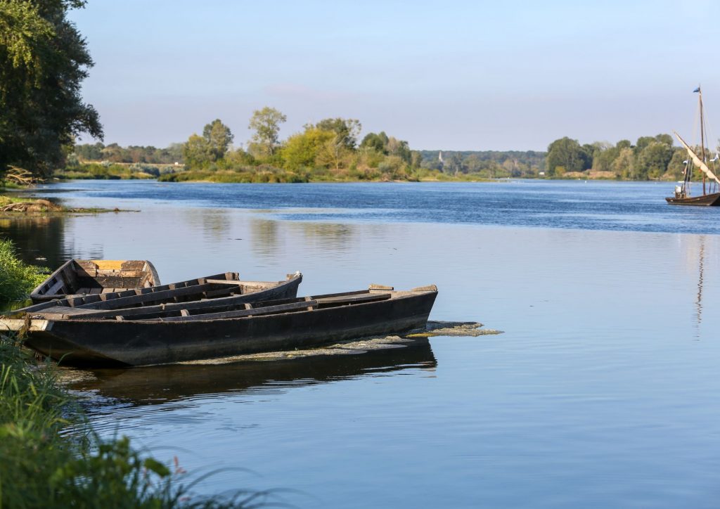 barques au bord de la Loire
