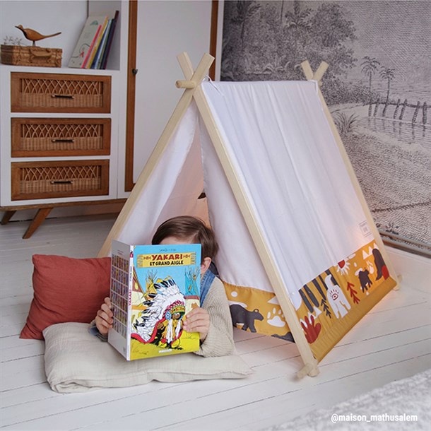 Cabane intérieure : lit, tipi, tente, le plein d'idées pour