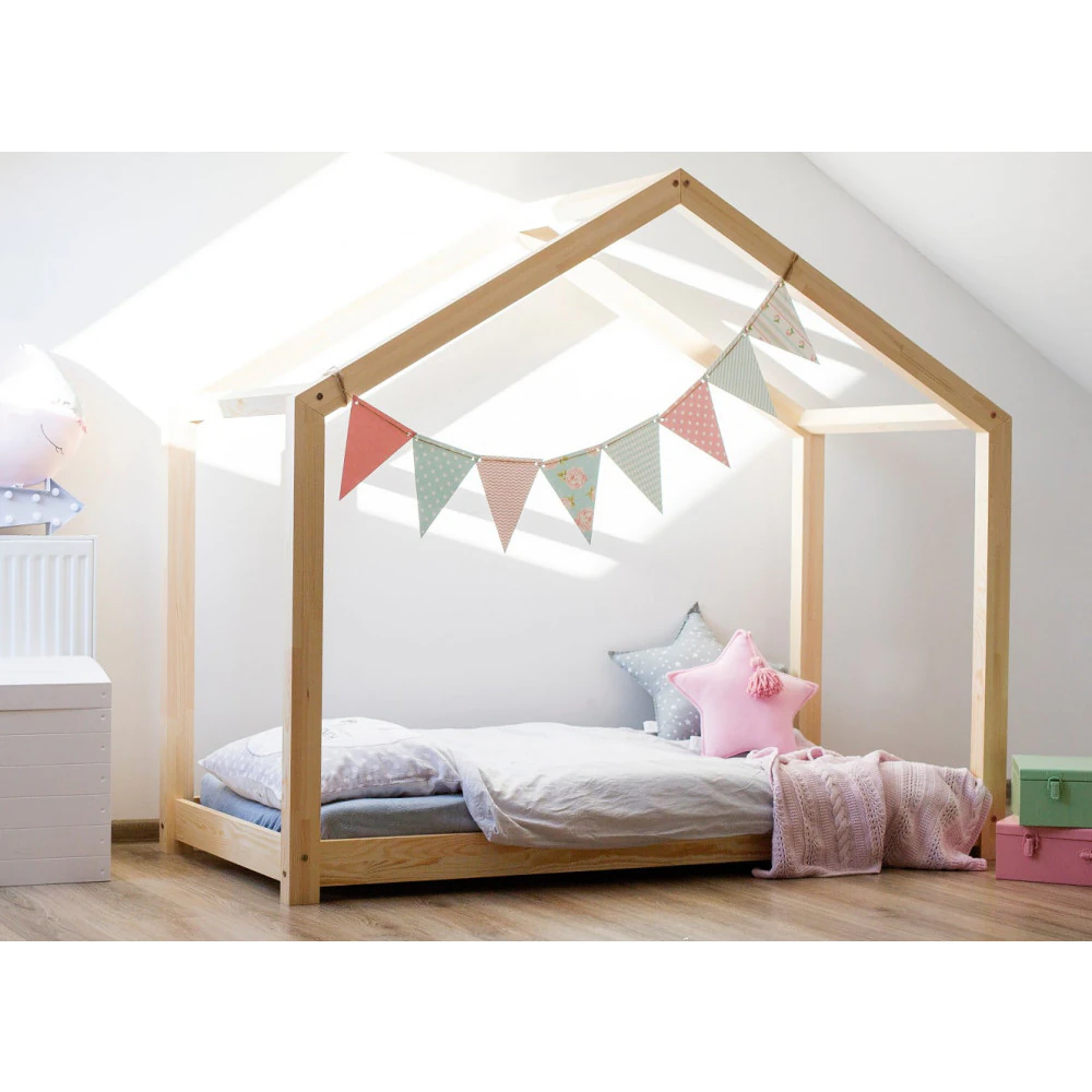 Lit cabane avec barrière pour enfant Melo kid