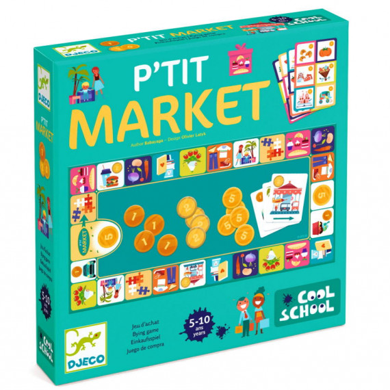 P'tit market jeu de société enfant Djeco rendre la monnaie