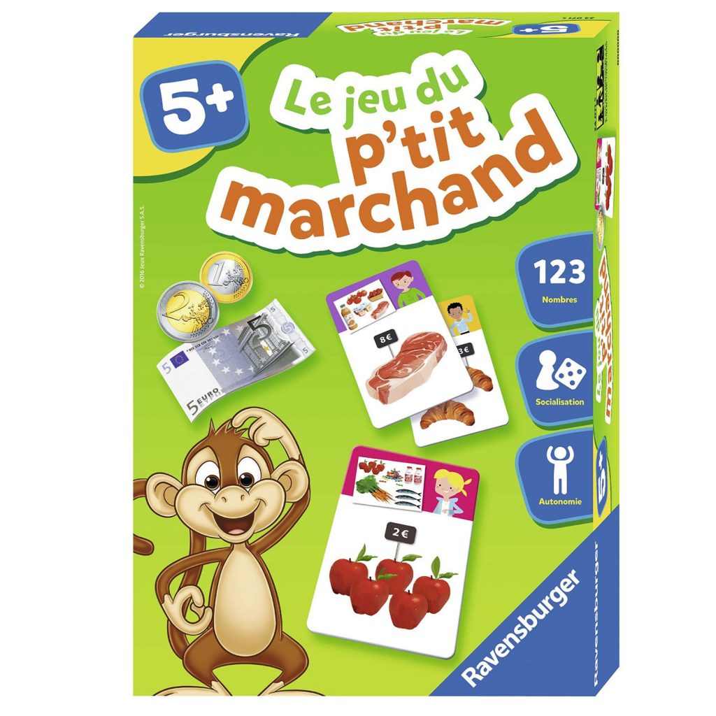 Le jeu du p'tit marchand jeu de société enfant pour apprendre à rendre la monnaie