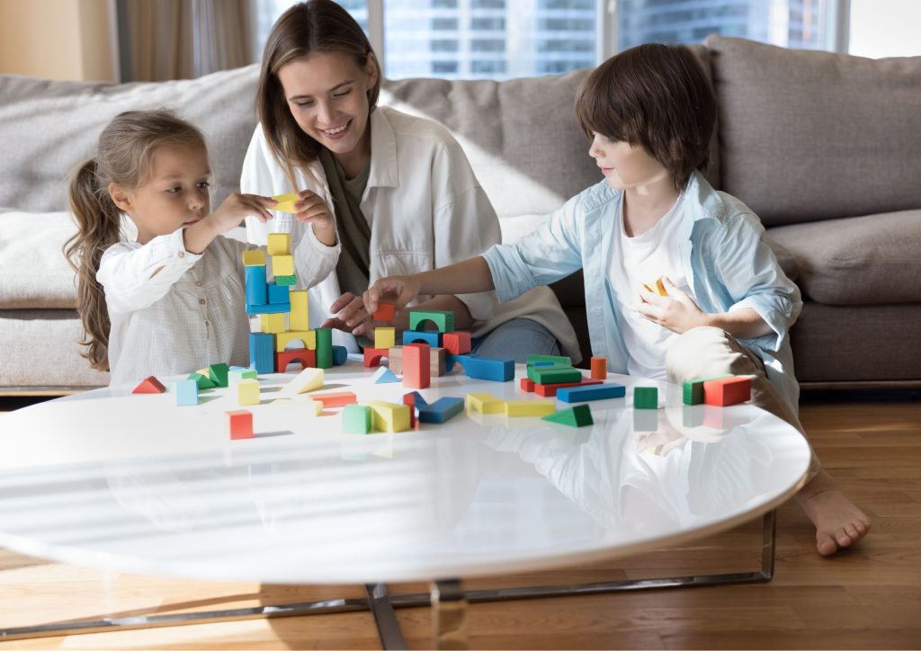 jeu de construction en famille