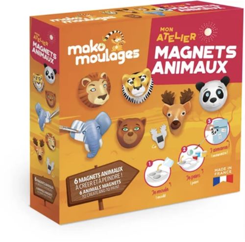 Magnets animaux Mako Moulages cadeaux Noël enfants