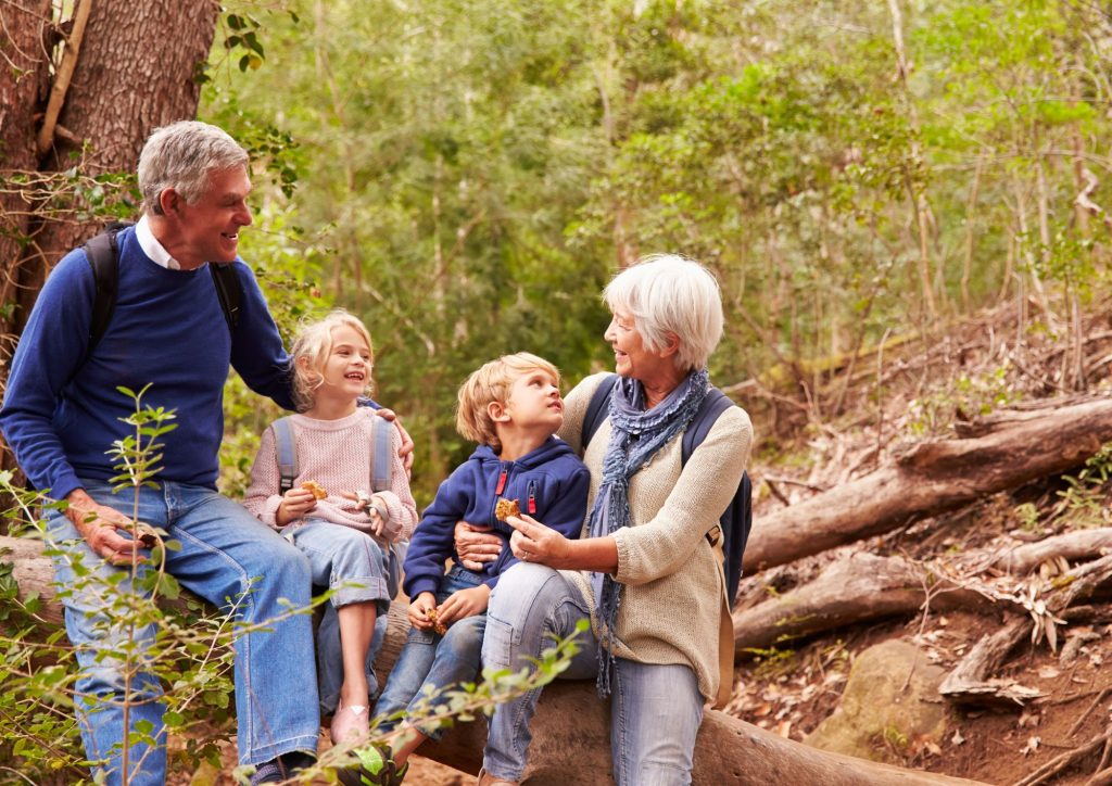 sortie en famille avec les grands parents