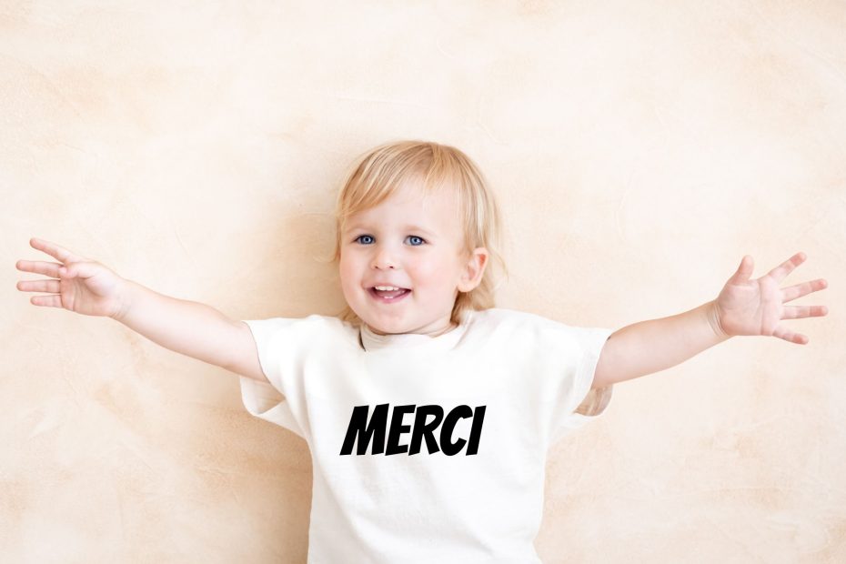 gratitude enfant qui dit merci