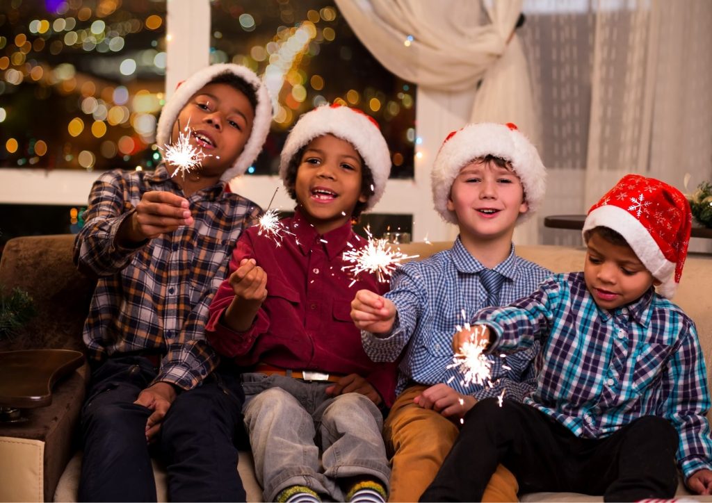 enfants sages à Noël