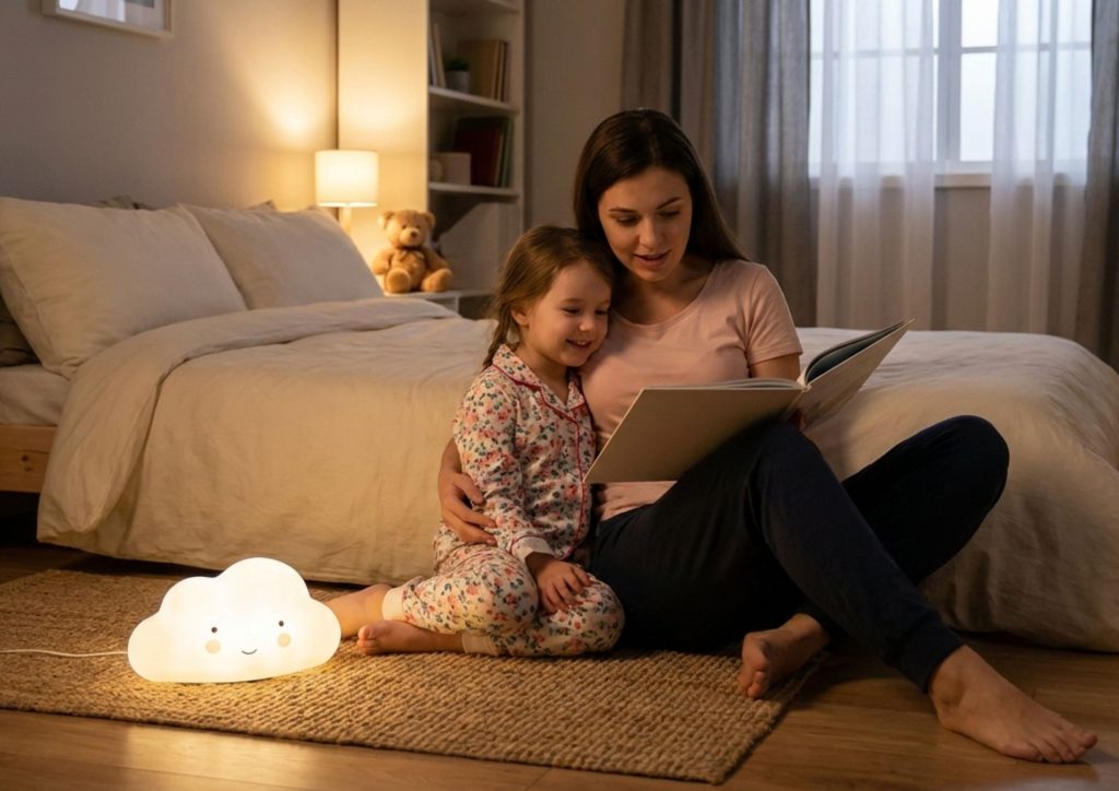 veilleuse et rituel du soir