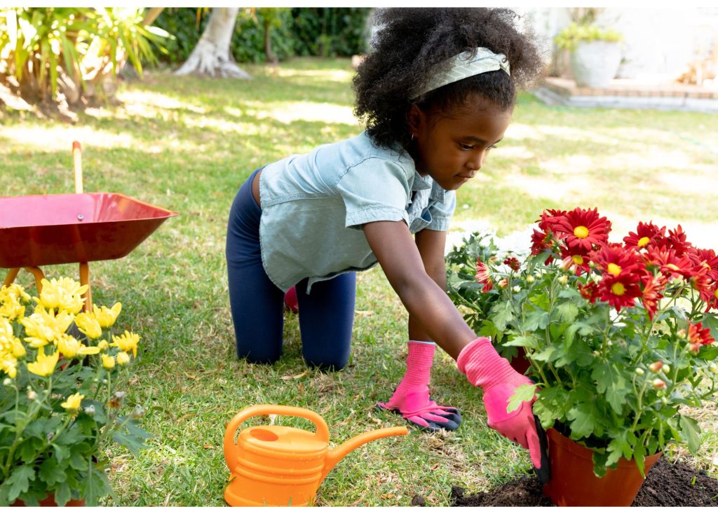 jardinage enfant printemps