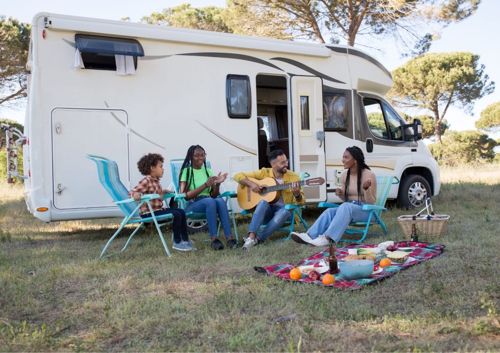 mobilhome camping famille
