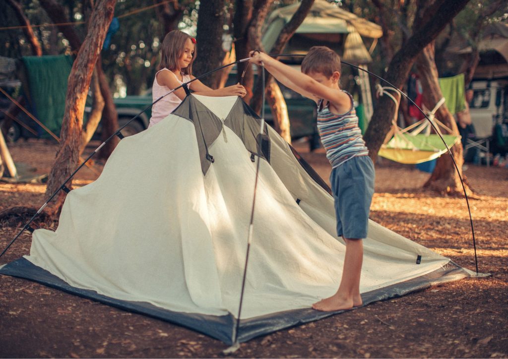 tente camping enfants